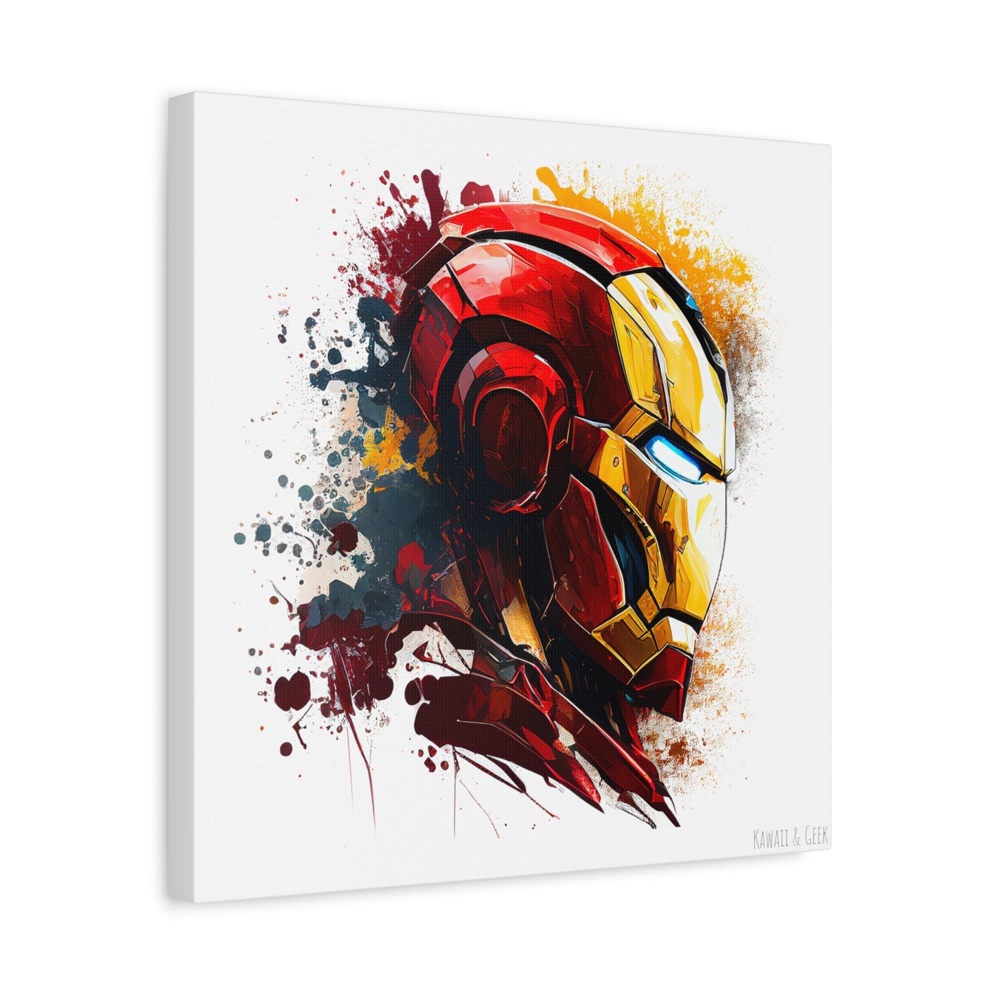 Iron Man Canva - Add Some Pop-Art and Watercolor Style to Your Wall Decor - Marvel Avengers