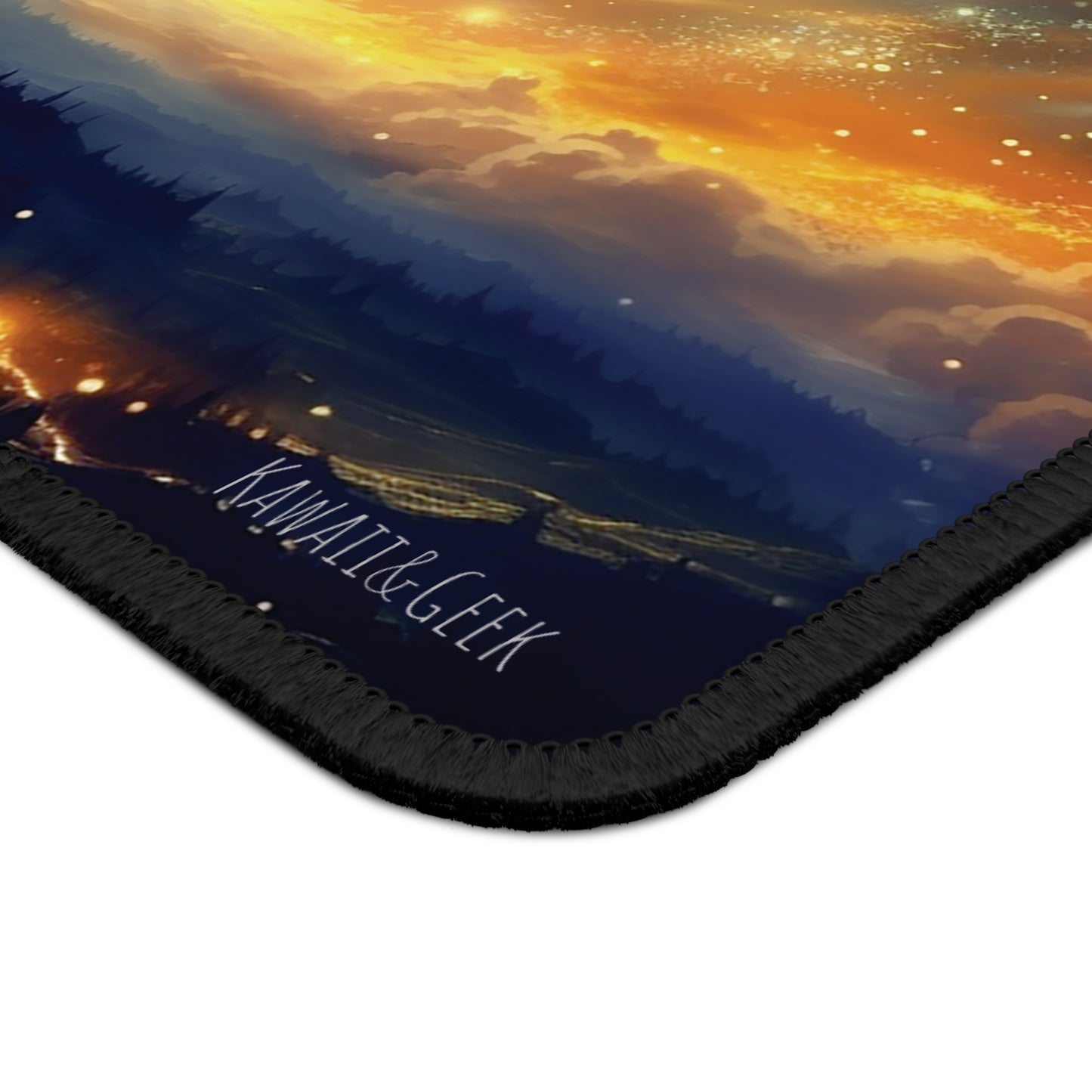 Starry Night Gaming Mouse Pad with Celestial Constellations