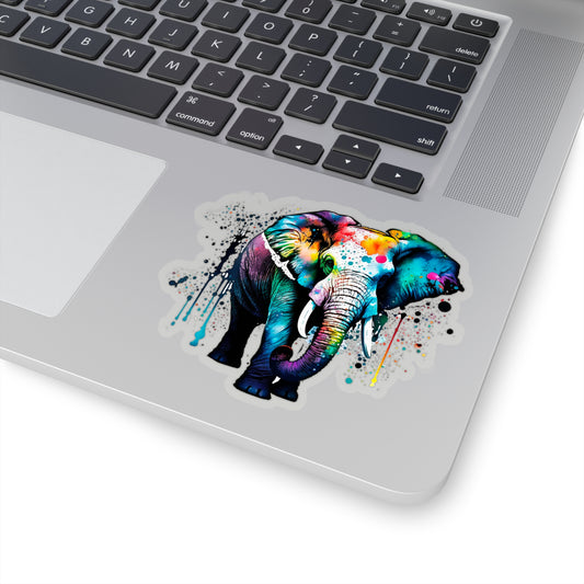 Watercolor Elephant Sticker - Add Some Majestic and Unique Style to Your Tech