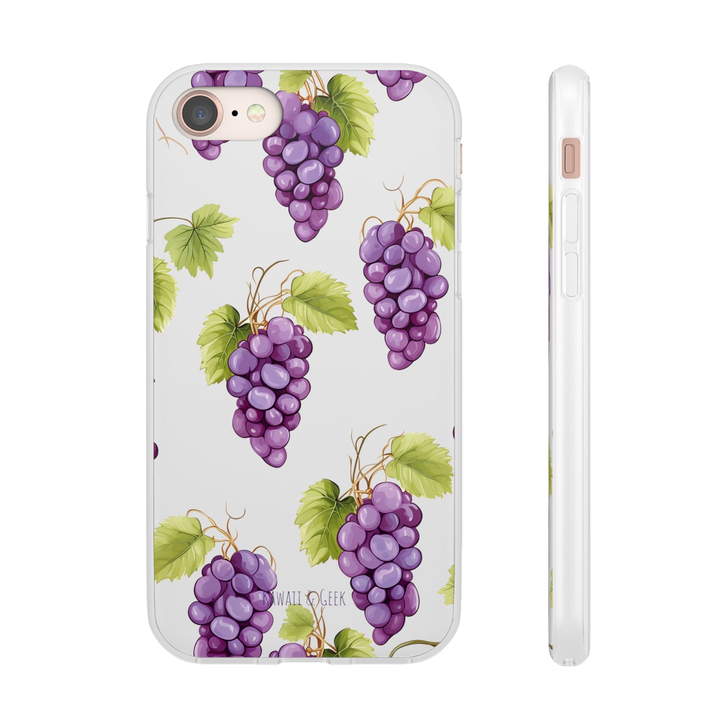 Flexi Grape Delight: Transparent Phone Case