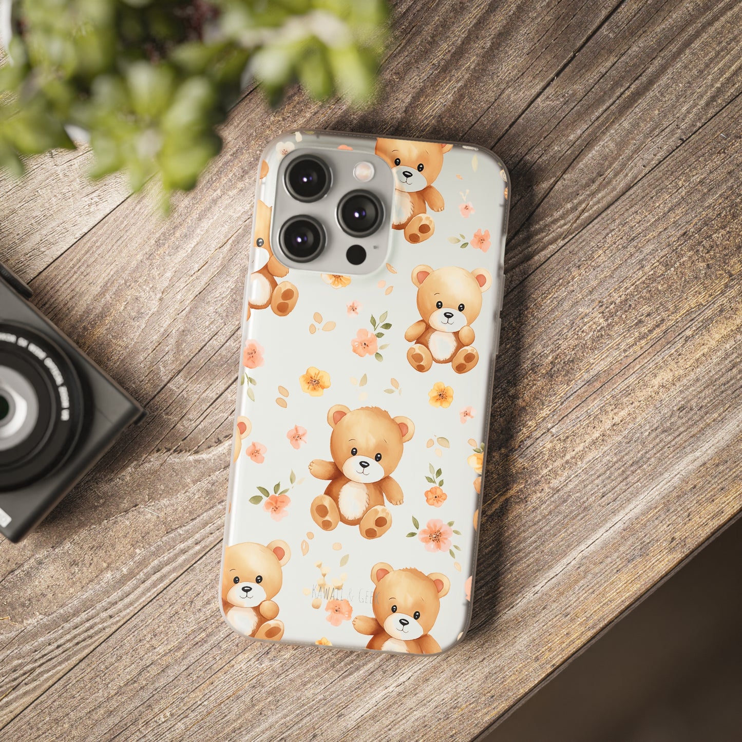 Teddy Delight: Flexi and semi-Transparent Phone Case