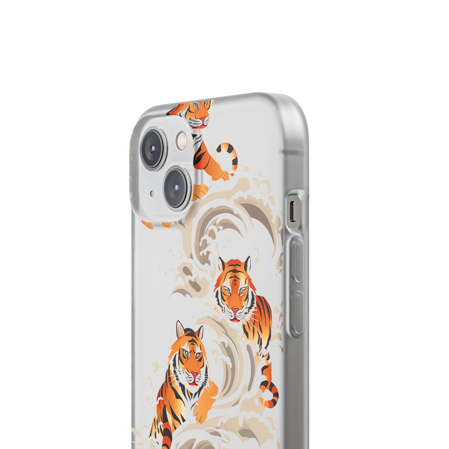 Elegant Chinese Ink Tiger Flexi Phone Case