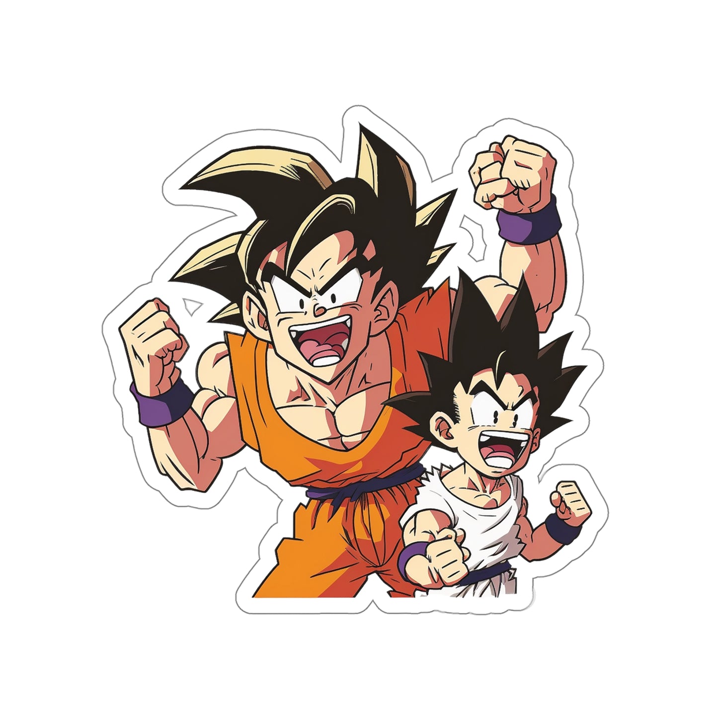 San Goku Sticker - Add Some Joyful and Nostalgic Style to Your Tech - Draon Ball