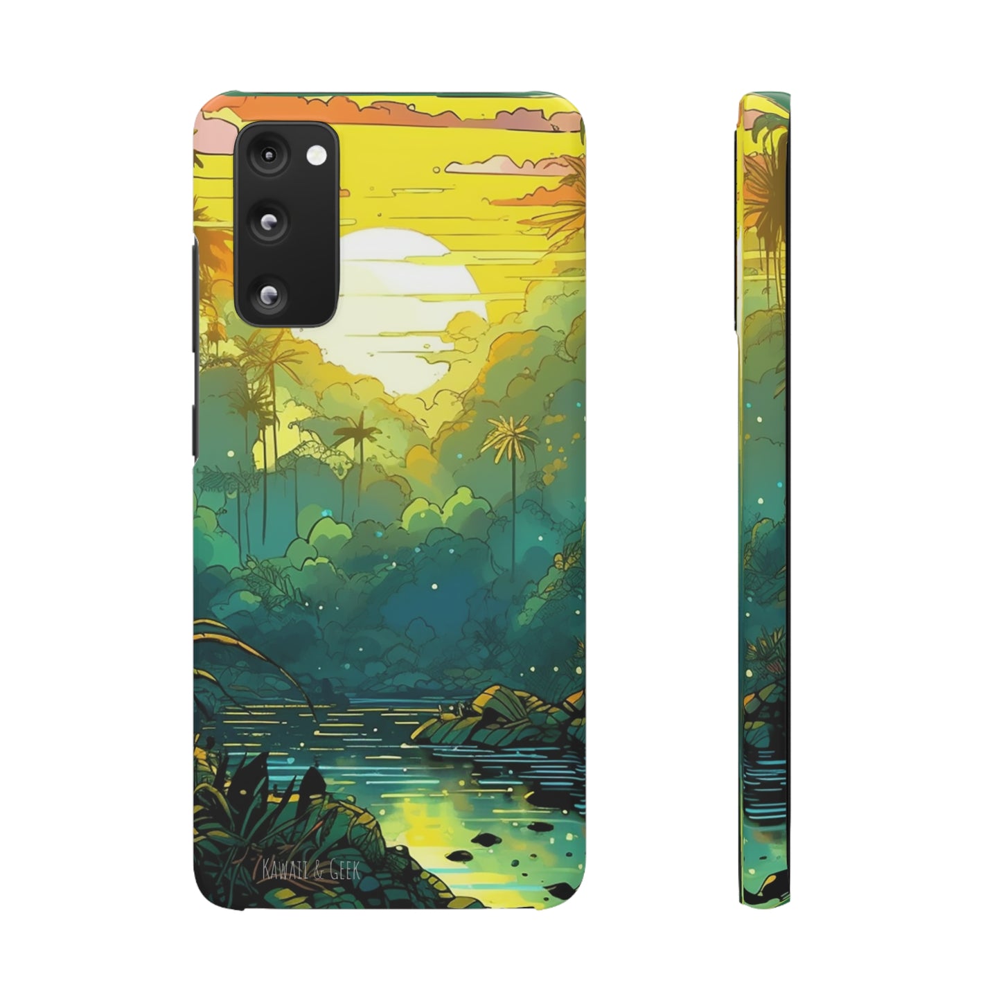 Rainforest at Sunset Phone Case - Capture the Serenity of Nature on Your Device