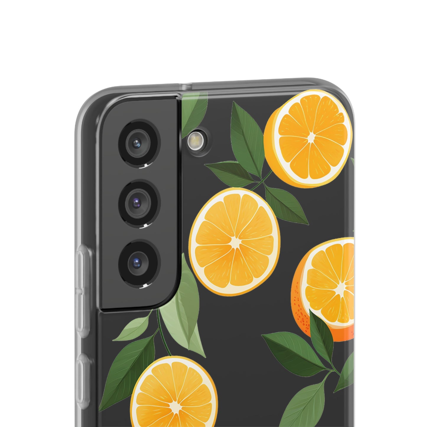 Zesty Orange Slices Transparent Flexi Phone Case