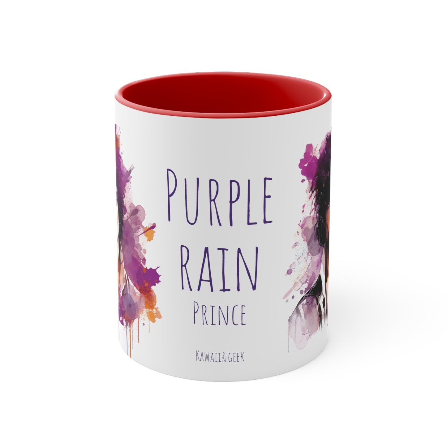 Prince Purple Rain Mug Watercolor Style - Musical Majesty in Every Sip