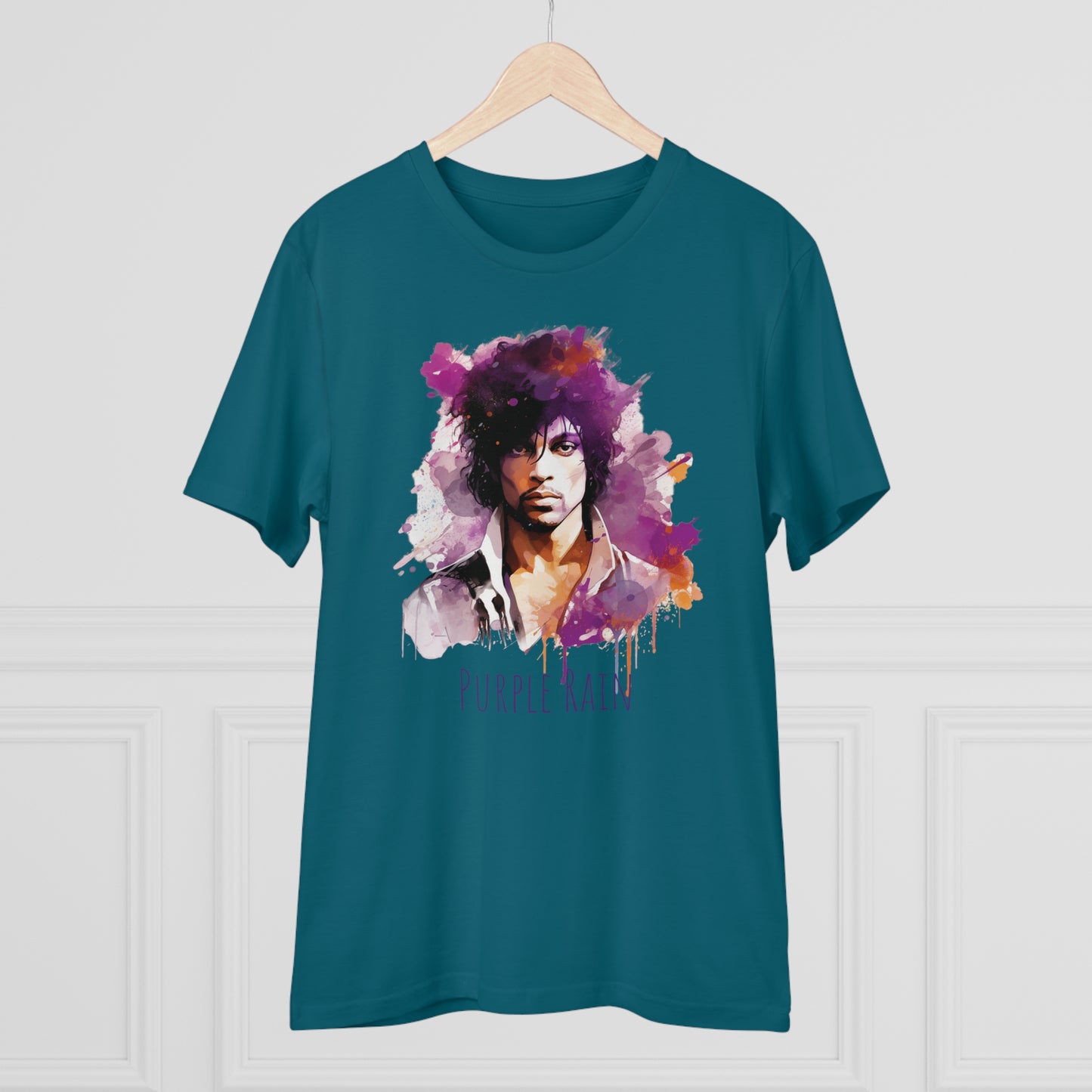 Prince in Purple Rain Unisex T-Shirt - Add Some Artistic and Musical Style to Your Wardrobe in an Eco-Friendly Way