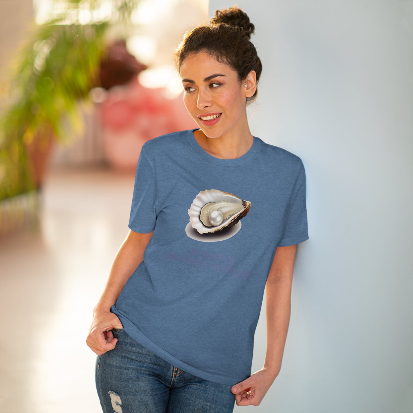 Eco-Friendly Pearl Oyster T-shirt: Celebrate Inner Beauty