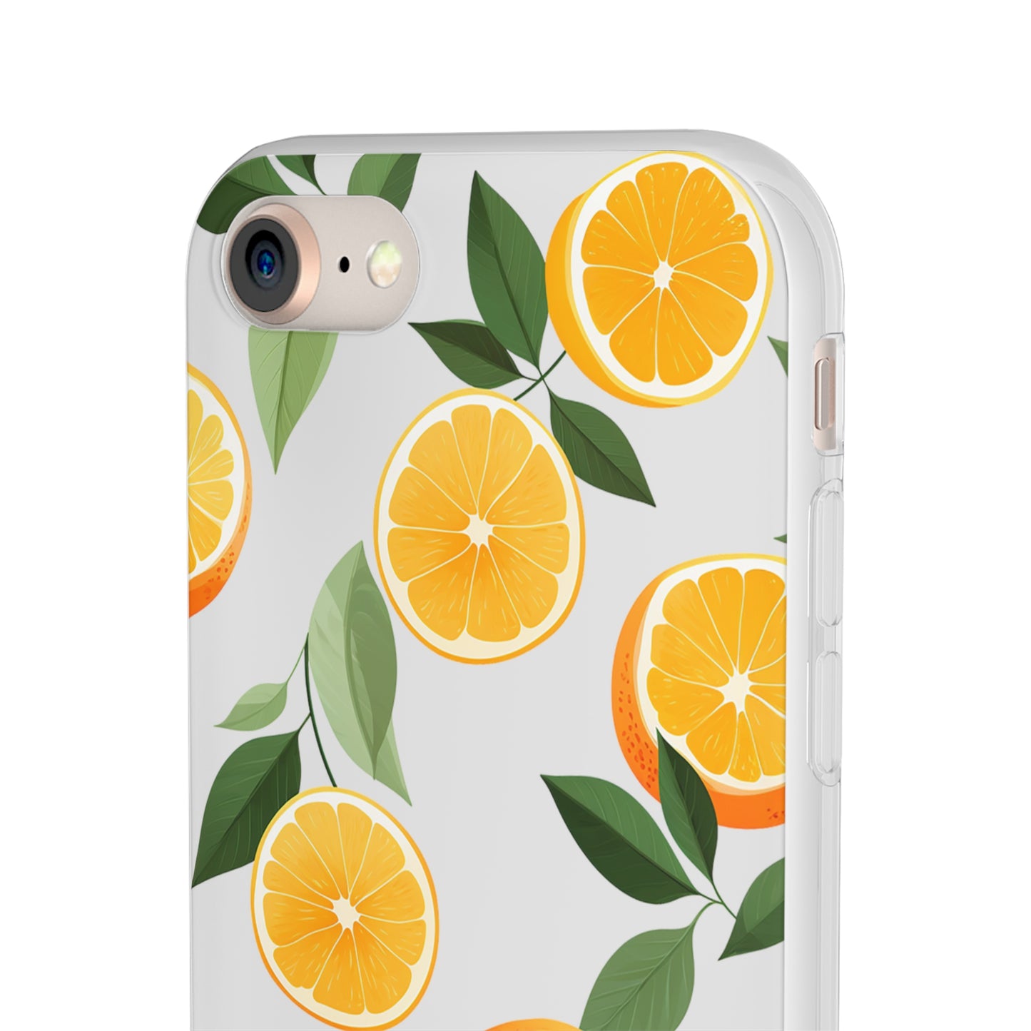 Zesty Orange Slices Transparent Flexi Phone Case