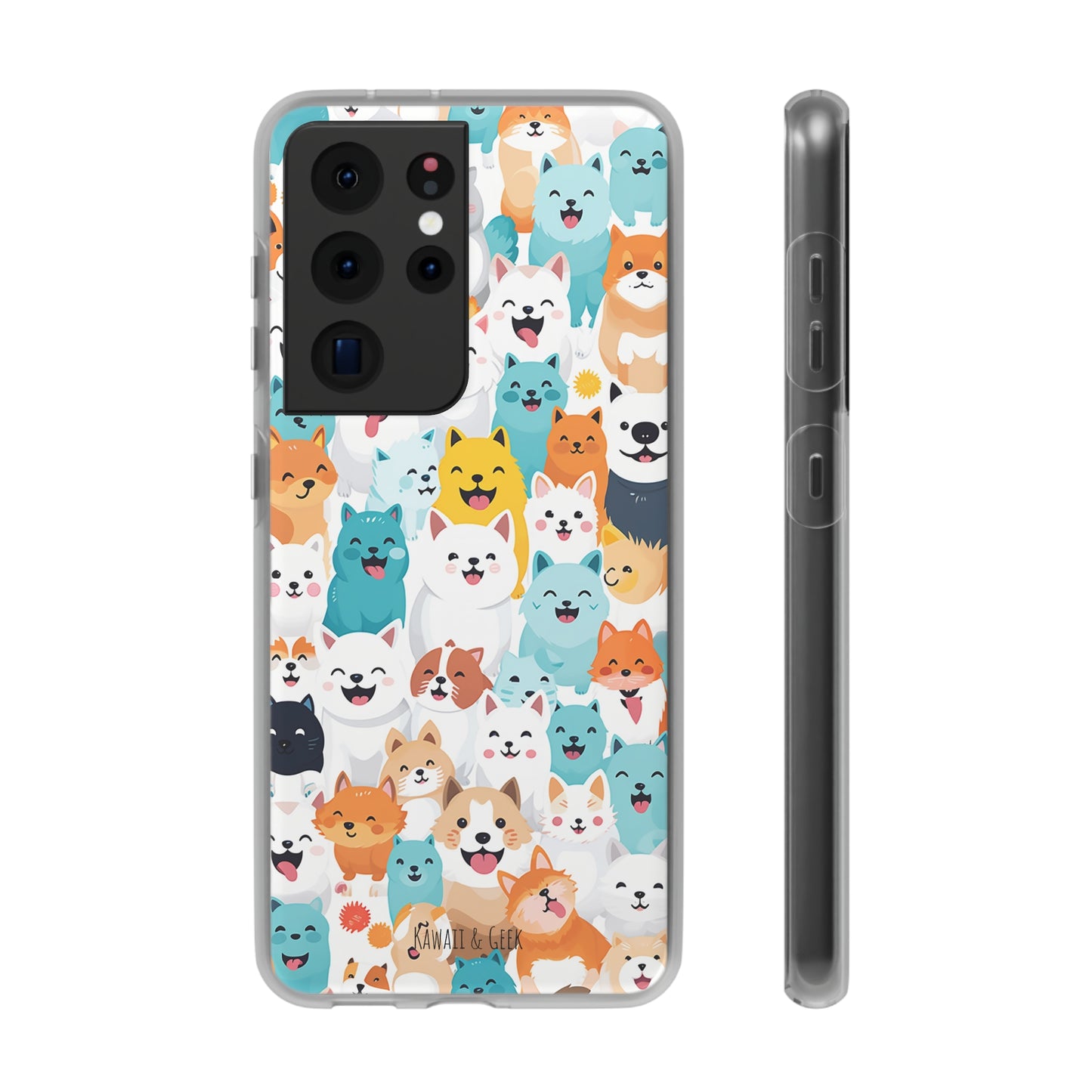 Cute Dogs Band Flexi Phone Case