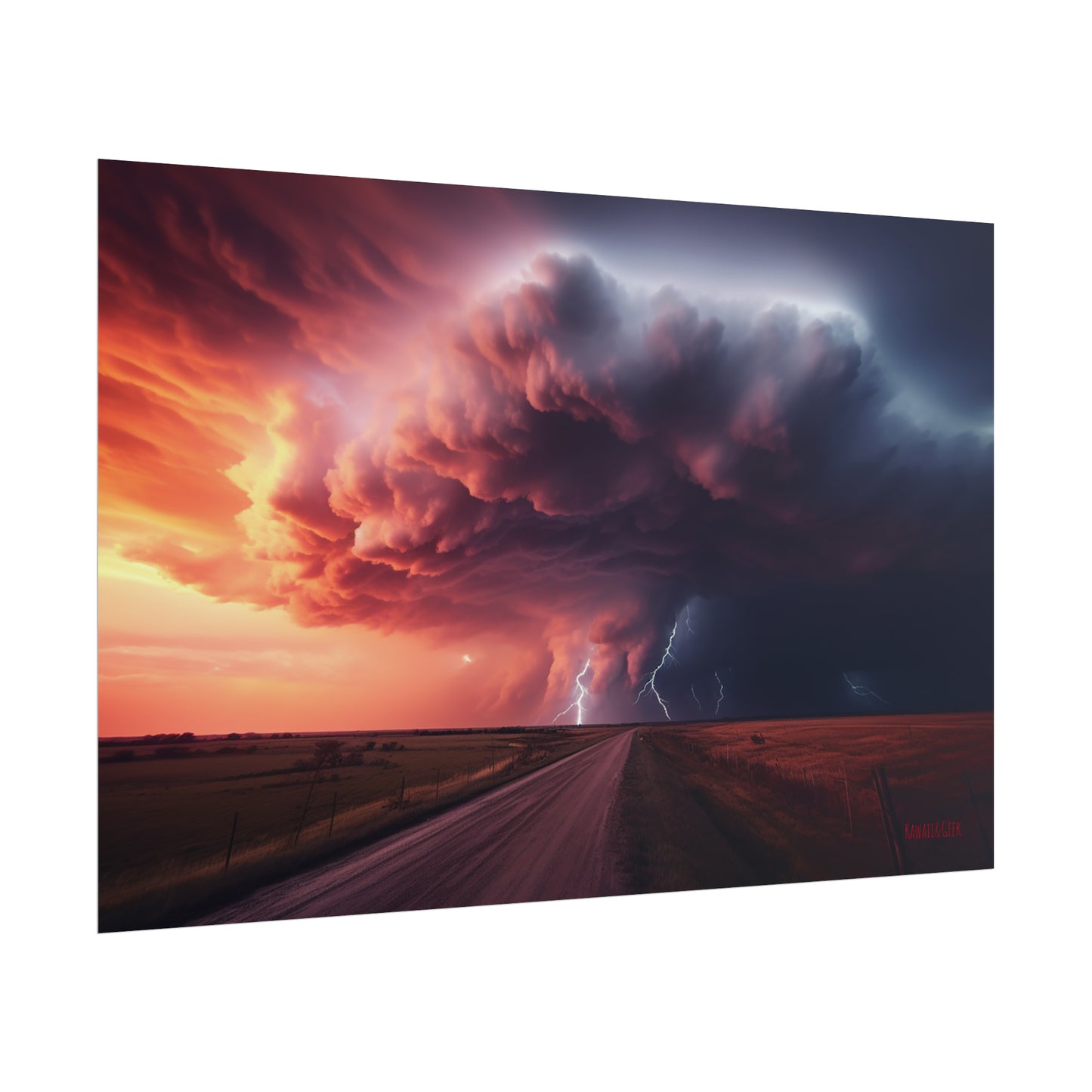 Unleash Nature's Fury: Supercell Storm Poster