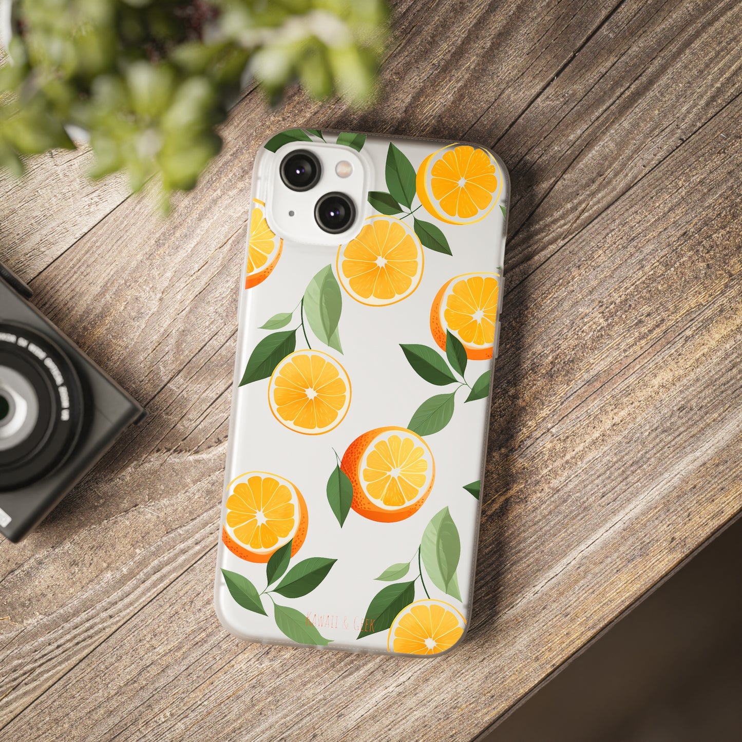 Zesty Orange Slices Transparent Flexi Phone Case