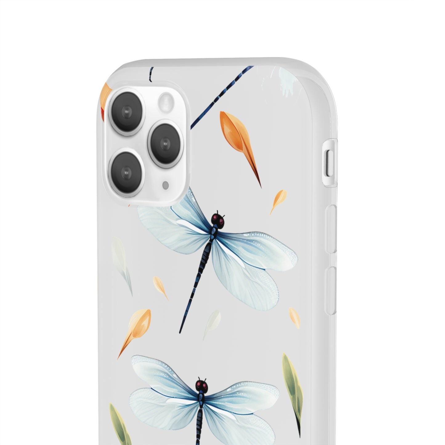 Dragonfly Dreams: Transparent Flexi Phone Case