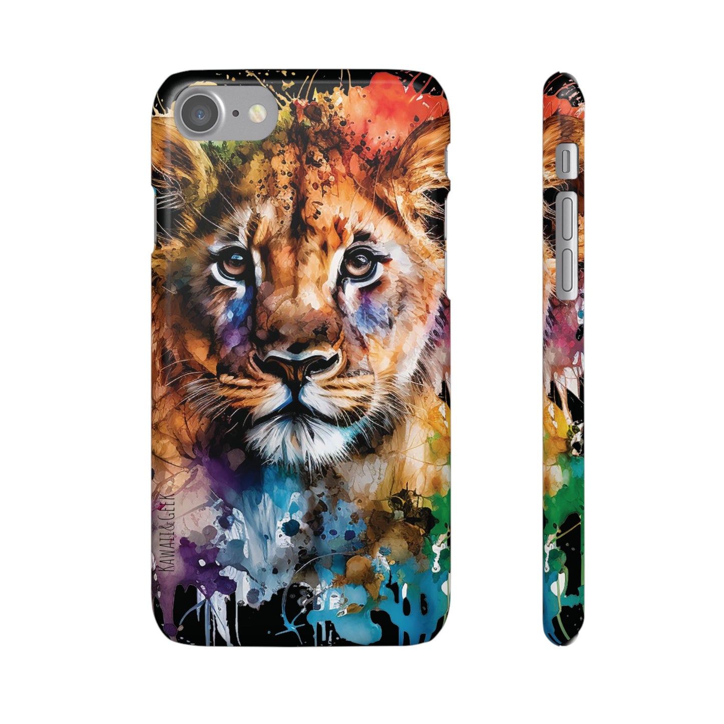 Phone Case Watercolor Lion Cub