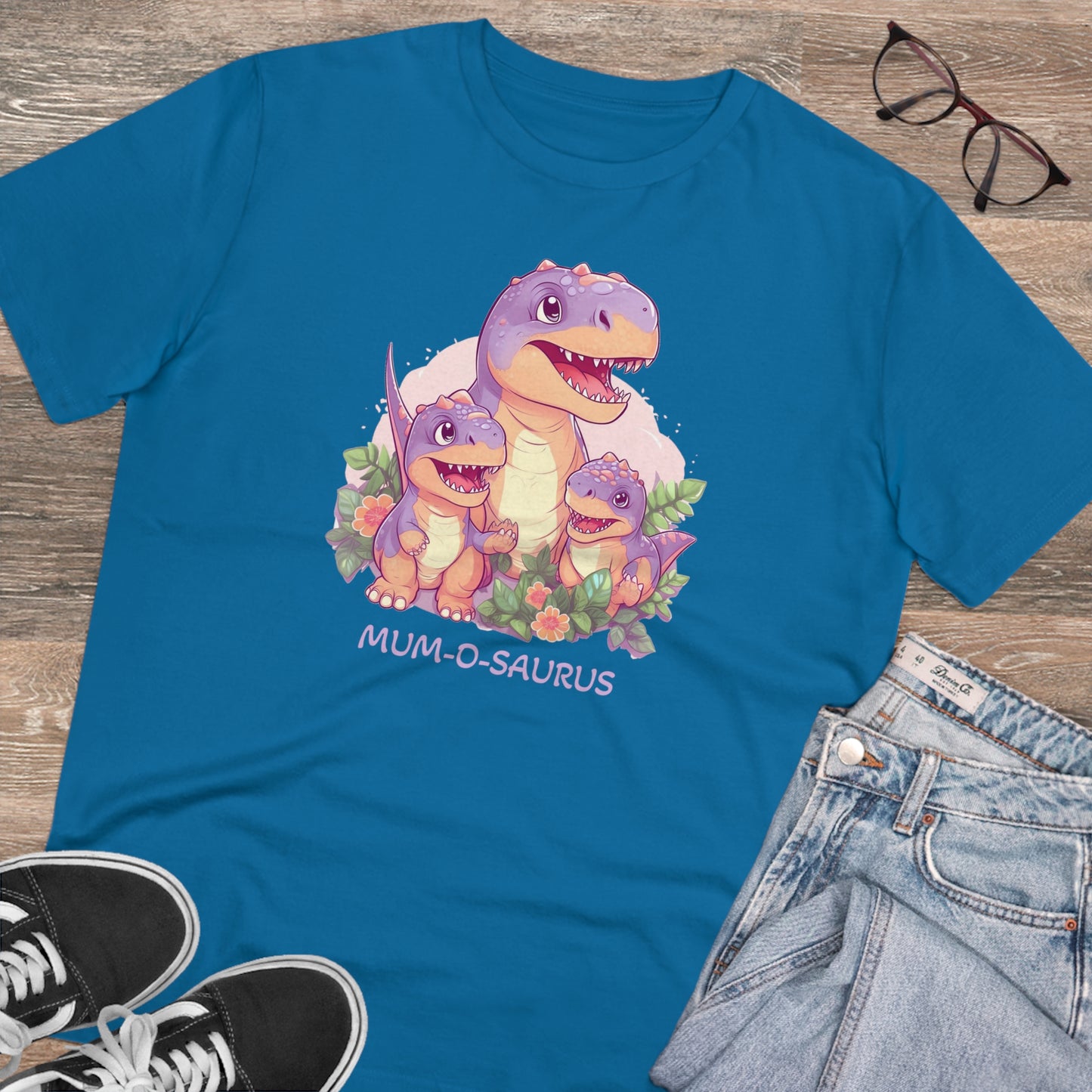 Mum-o-saurus - Unisex Eco-Friendly T-Shirt - Celebrate Mother's Day with Playful Style and Sustainability