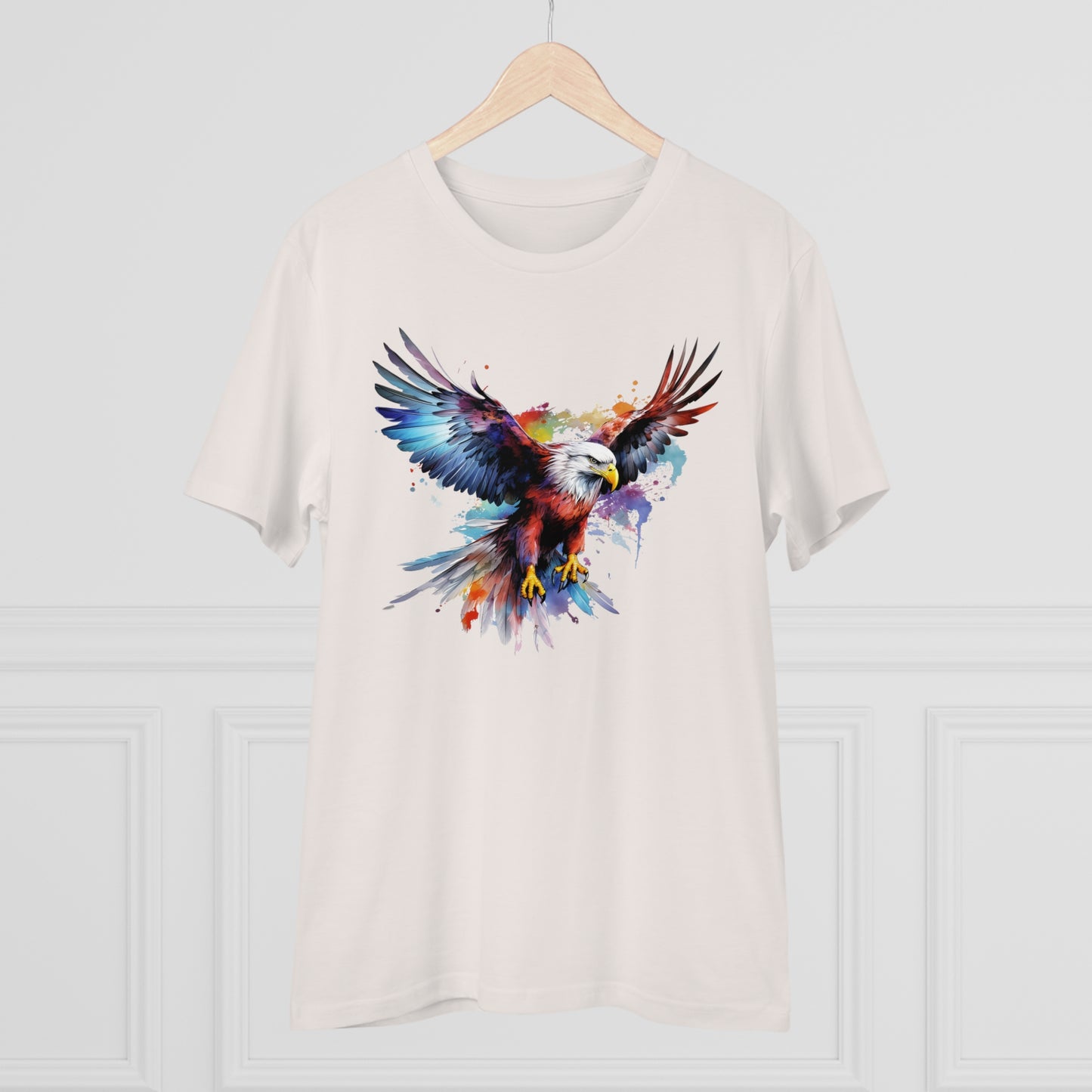 Eagle T-shirt : Unisex Eco-Friendly Watercolor Design