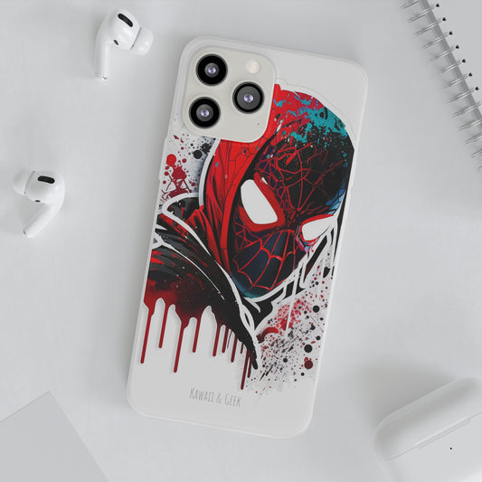 Miles Morales Flexi phone Case - Protect Your Phone in Style with a Unique and Artistic Design - Spider Man