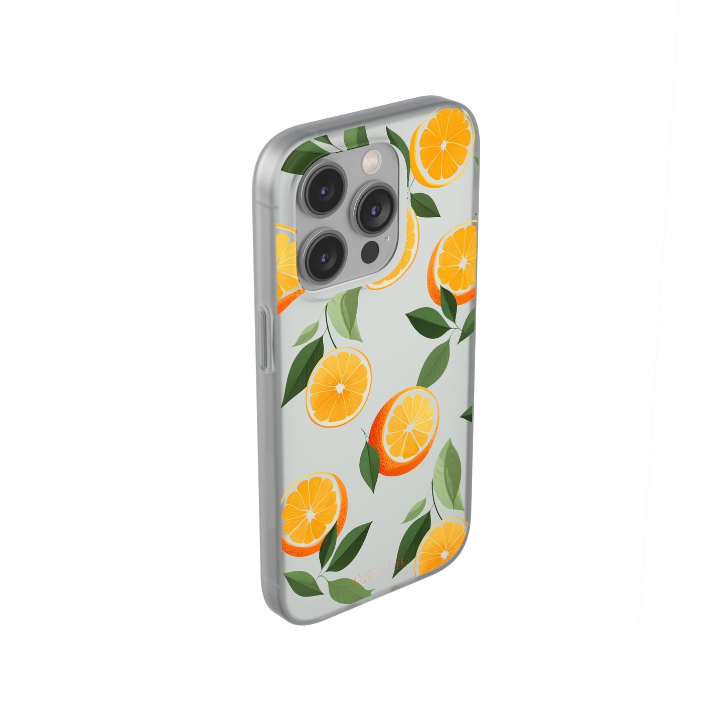 Zesty Orange Slices Transparent Flexi Phone Case