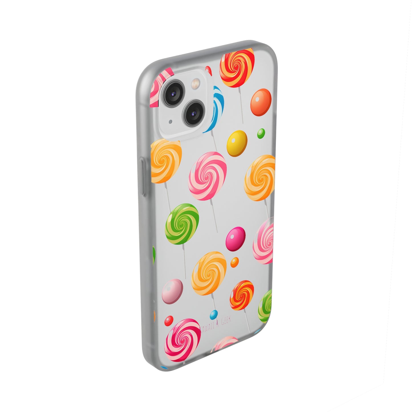 Vibrant Lollypop Array - Flexi Transparent Phone Case