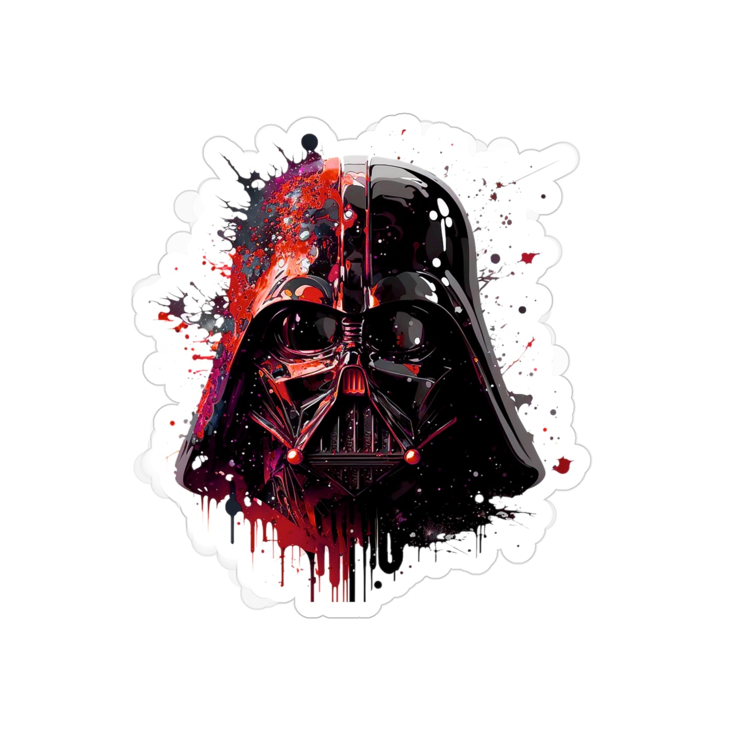 Darth Vader Outdoor Sticker - Red Edition - Add Some Dark Side Style to Your Tech