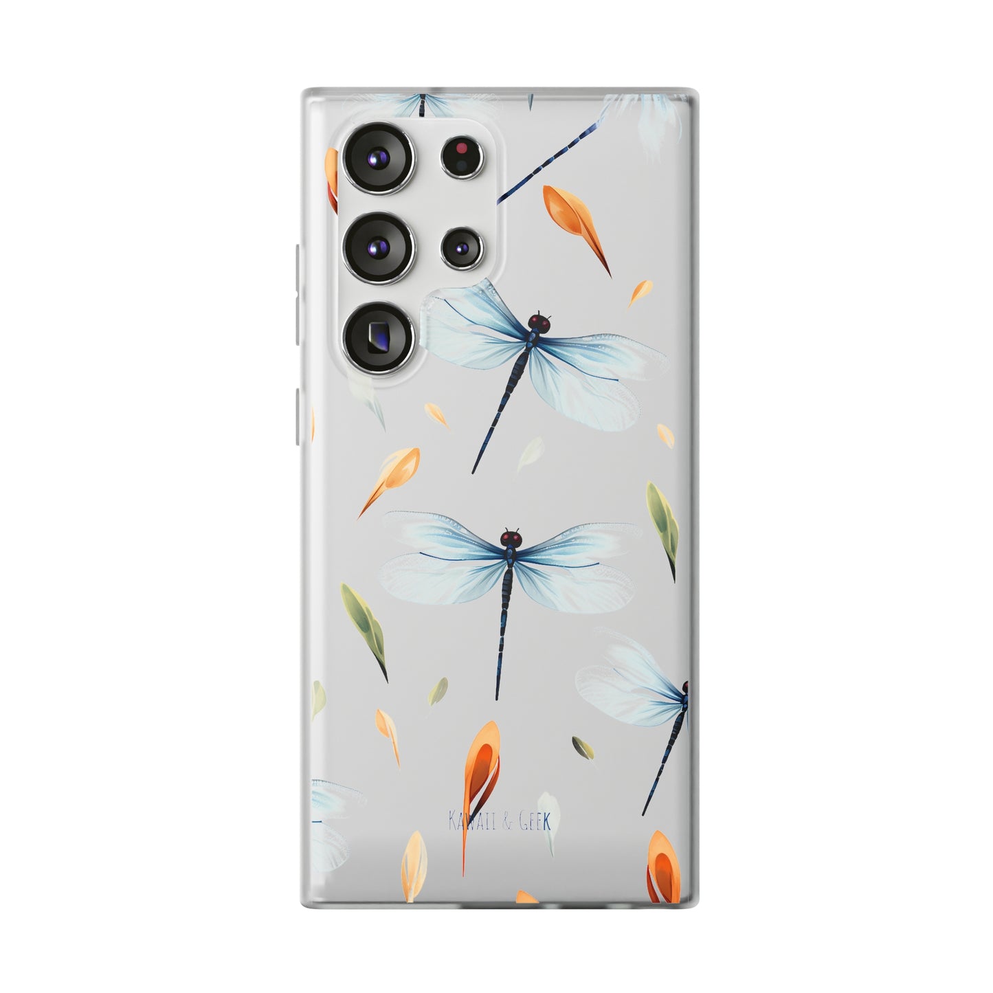 Dragonfly Dreams: Transparent Flexi Phone Case