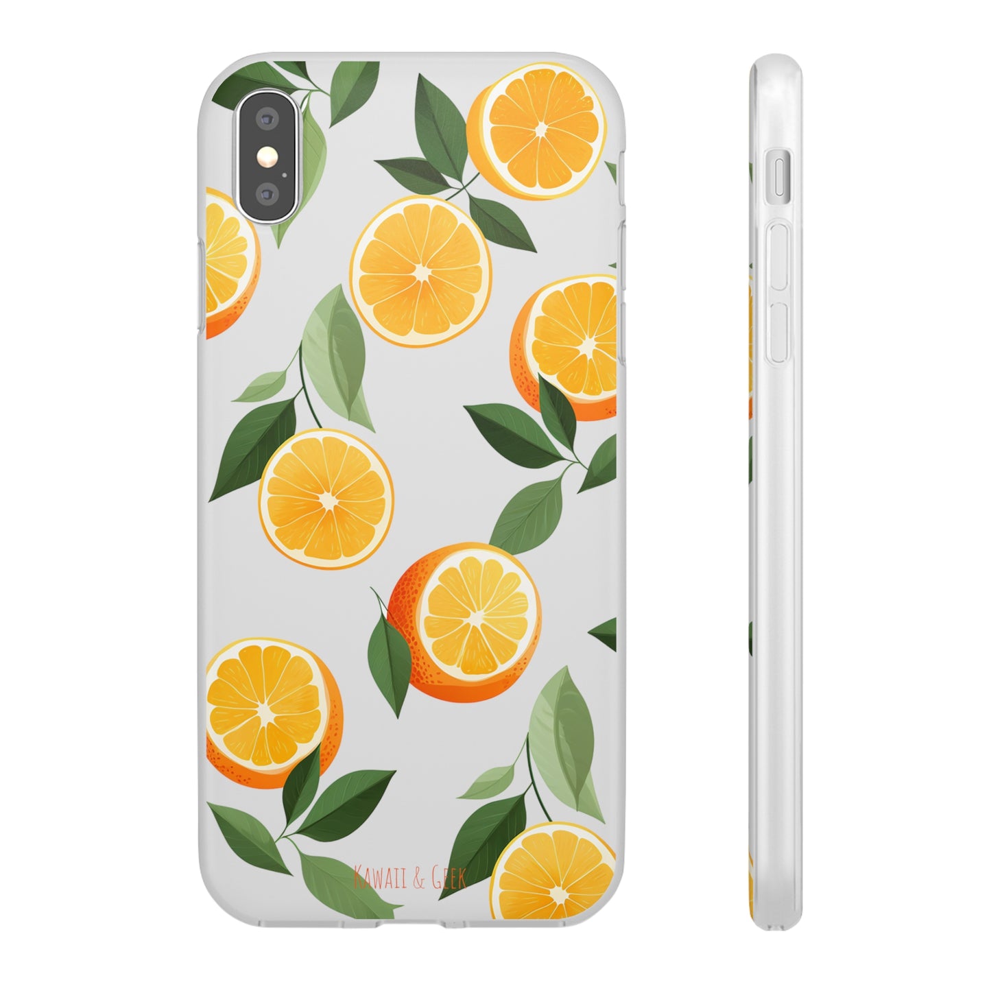 Zesty Orange Slices Transparent Flexi Phone Case