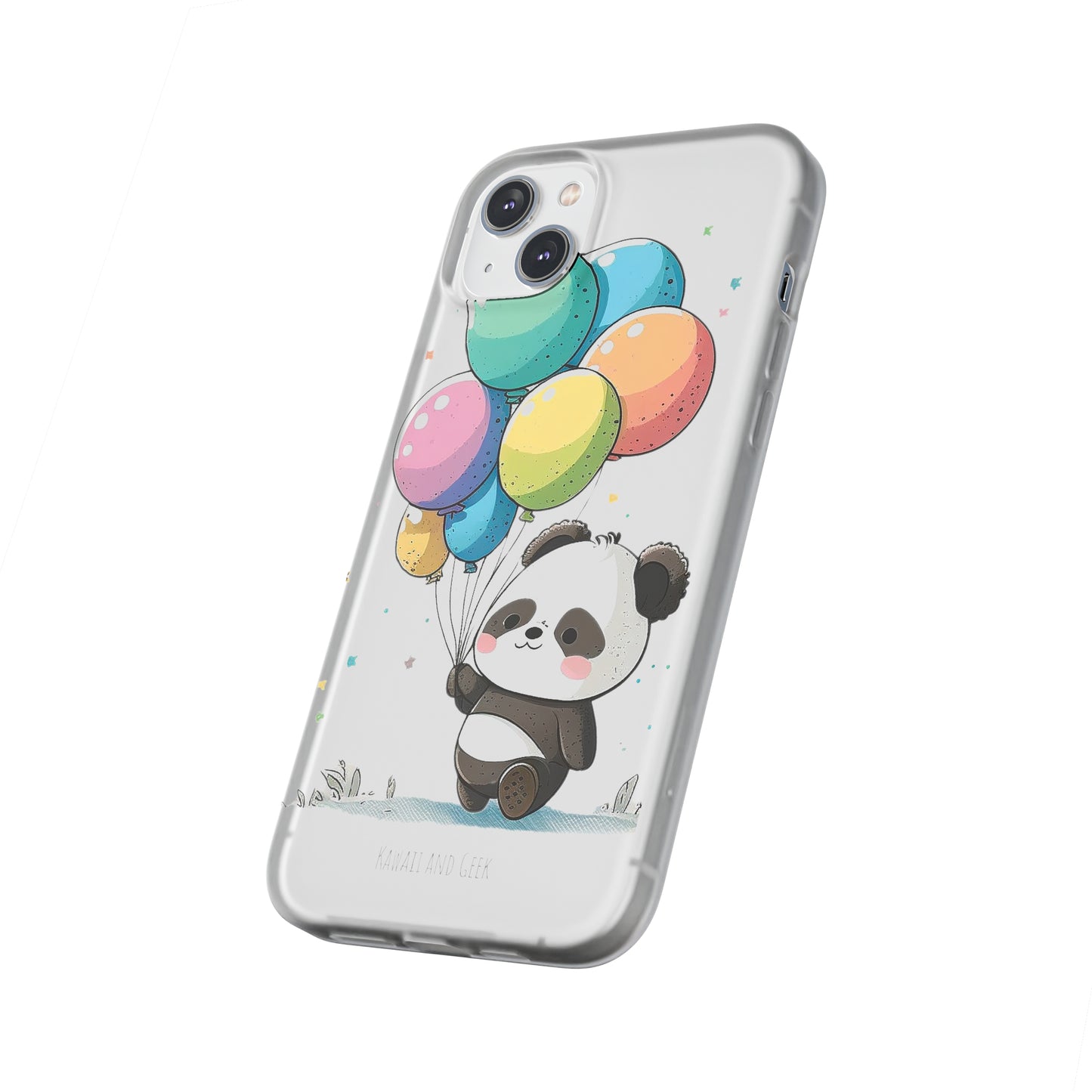 Cute Panda with Balloons flexi Smartphone Case - Add Some Adorable and Protective Style to Your Device