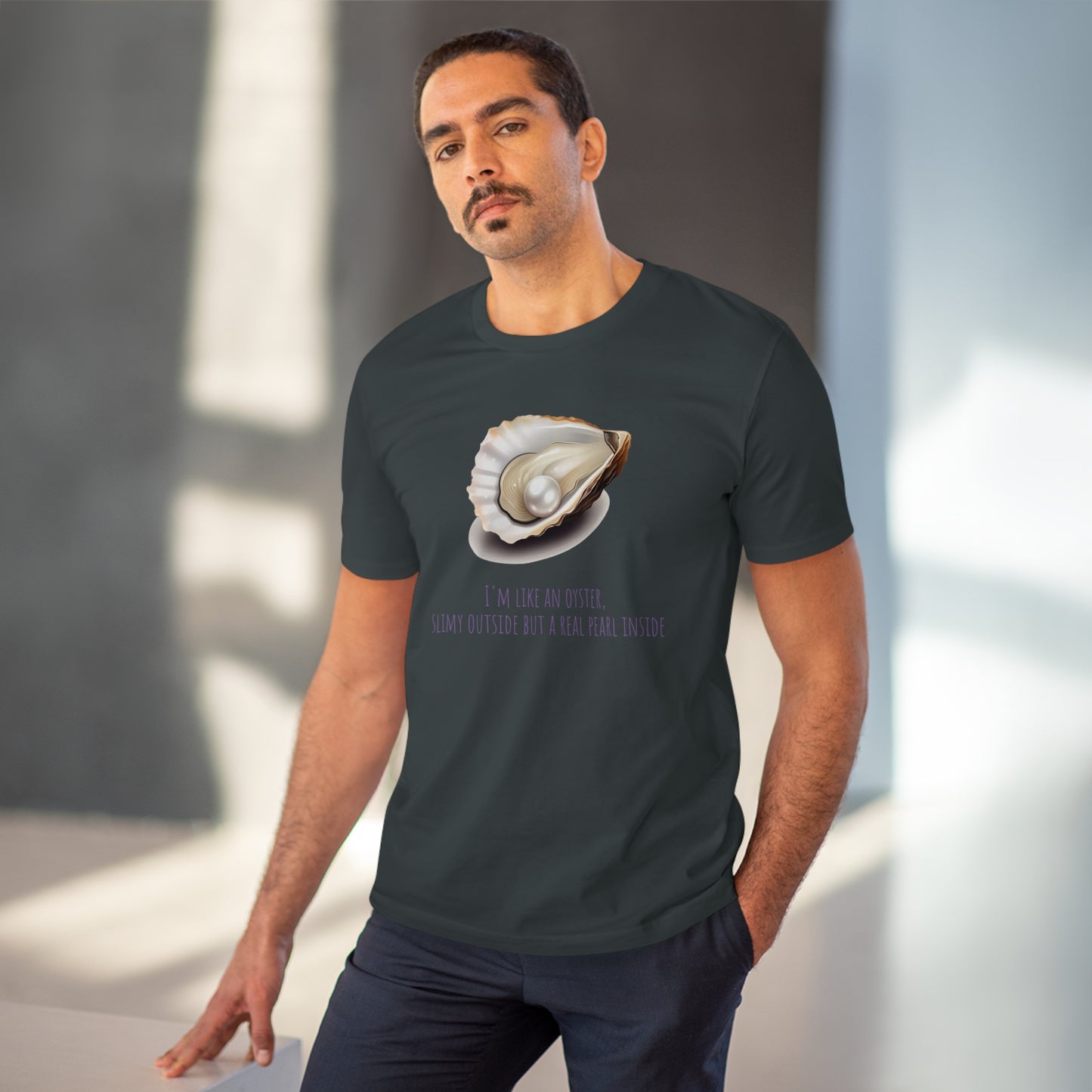 Eco-Friendly Pearl Oyster T-shirt: Celebrate Inner Beauty