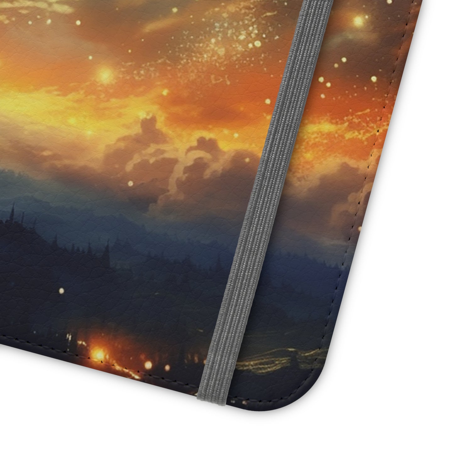 Wonderful Starry Night Flip Phone Case - Embrace the Beauty of the Night Sky