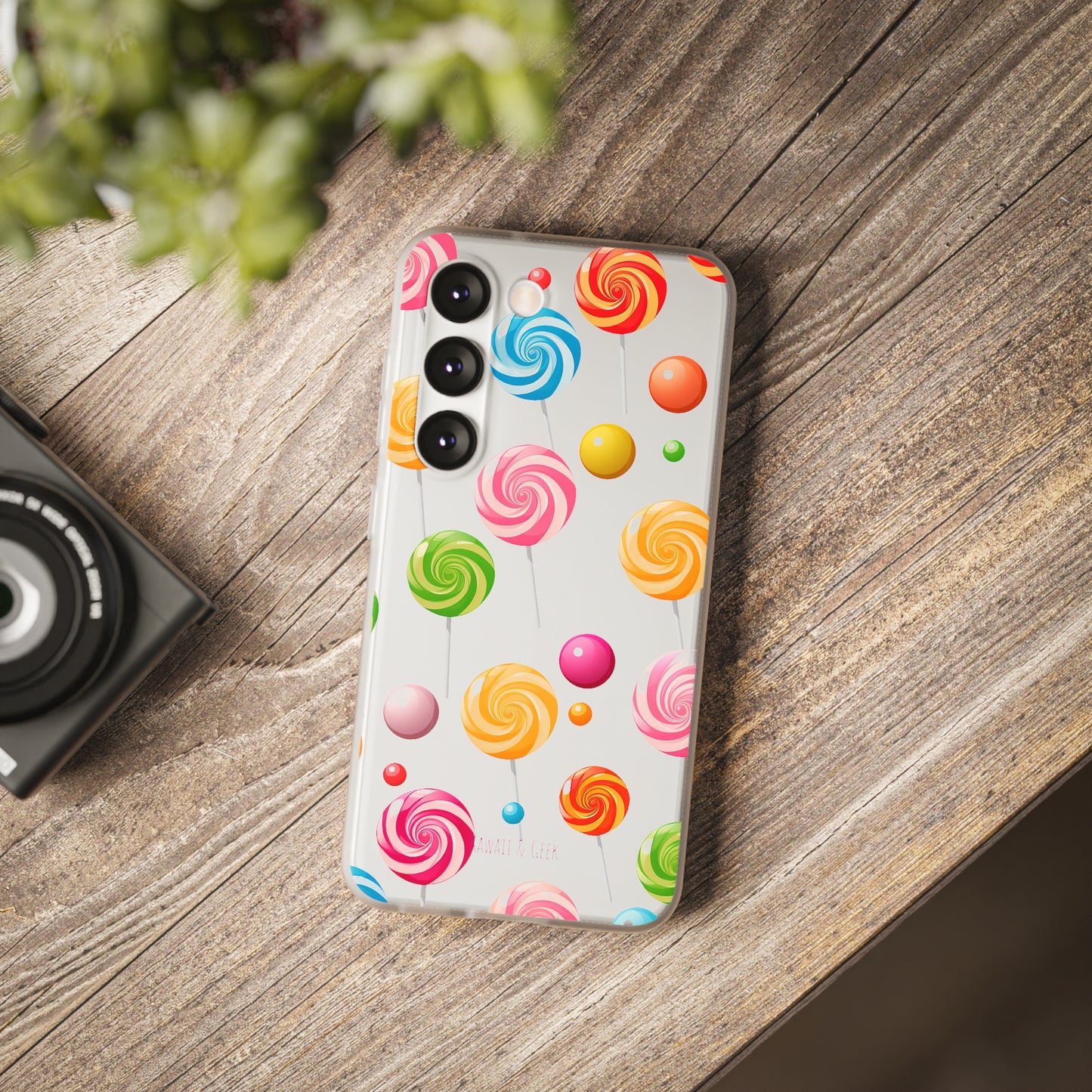 Vibrant Lollypop Array - Flexi Transparent Phone Case