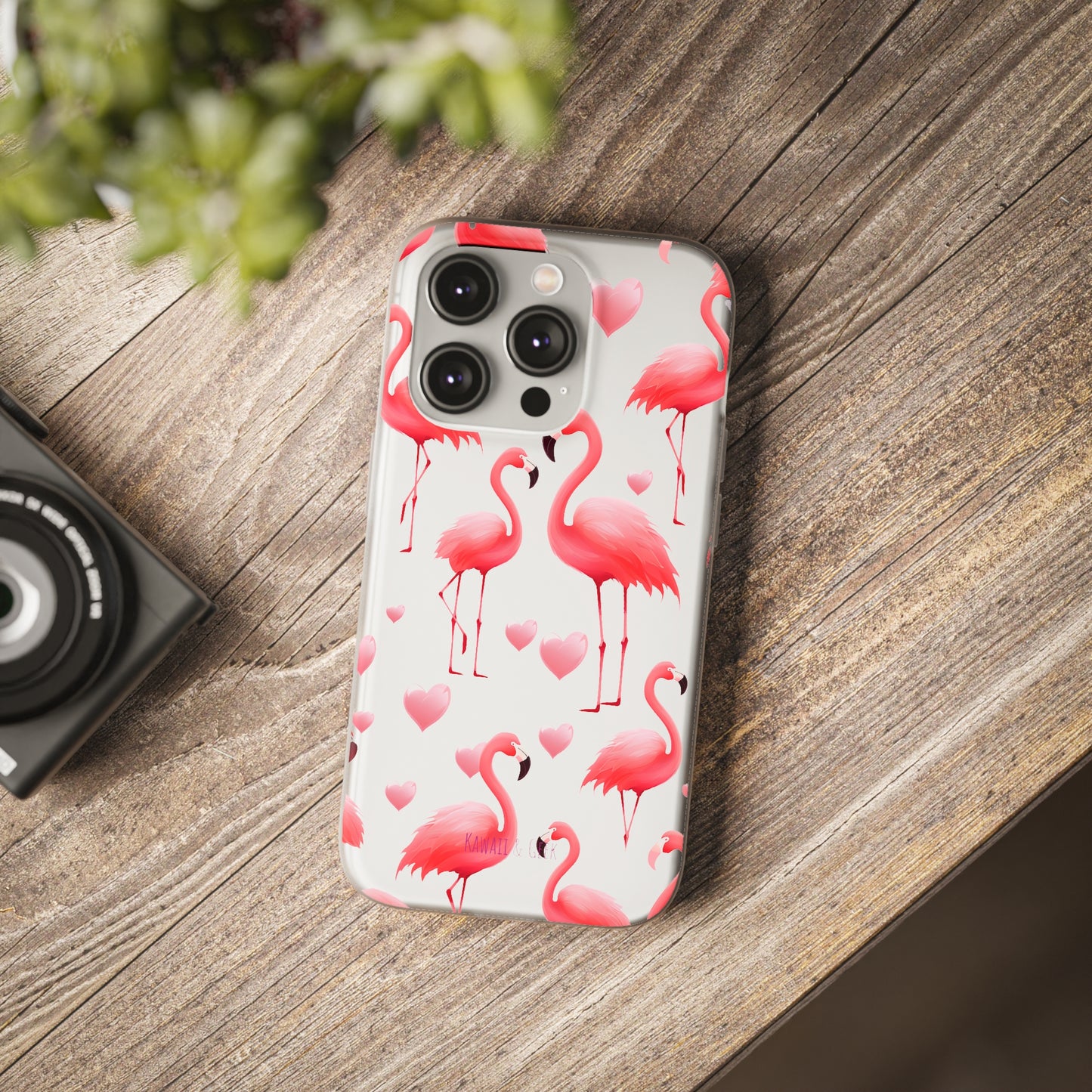 Pink Flamingo Elegance Flexi Phone case