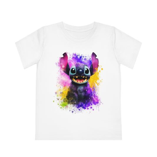 Watercolor Stitch Kids Eco-Friendly T-Shirt - Fun and Sustainable Fashion for Little Ones
