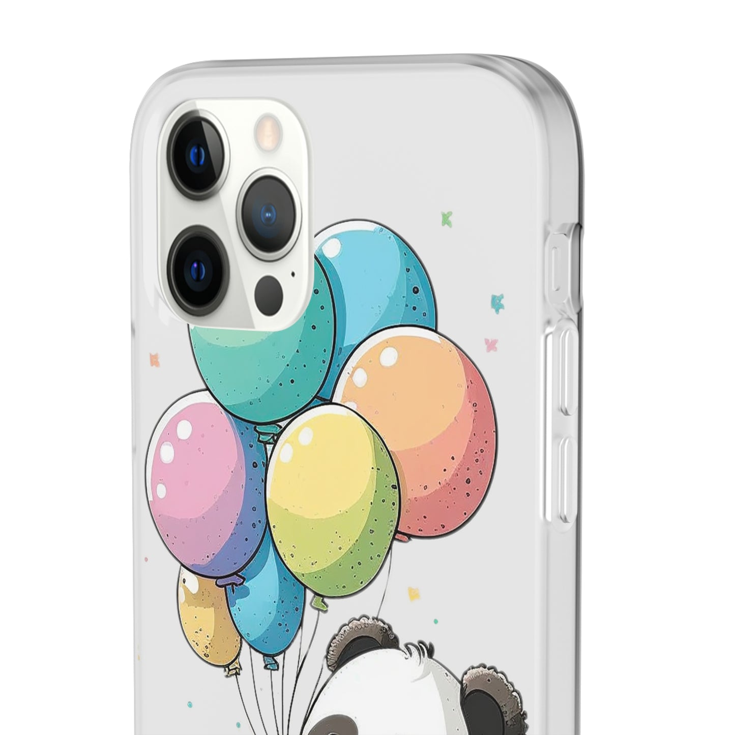 Cute Panda with Balloons flexi Smartphone Case - Add Some Adorable and Protective Style to Your Device