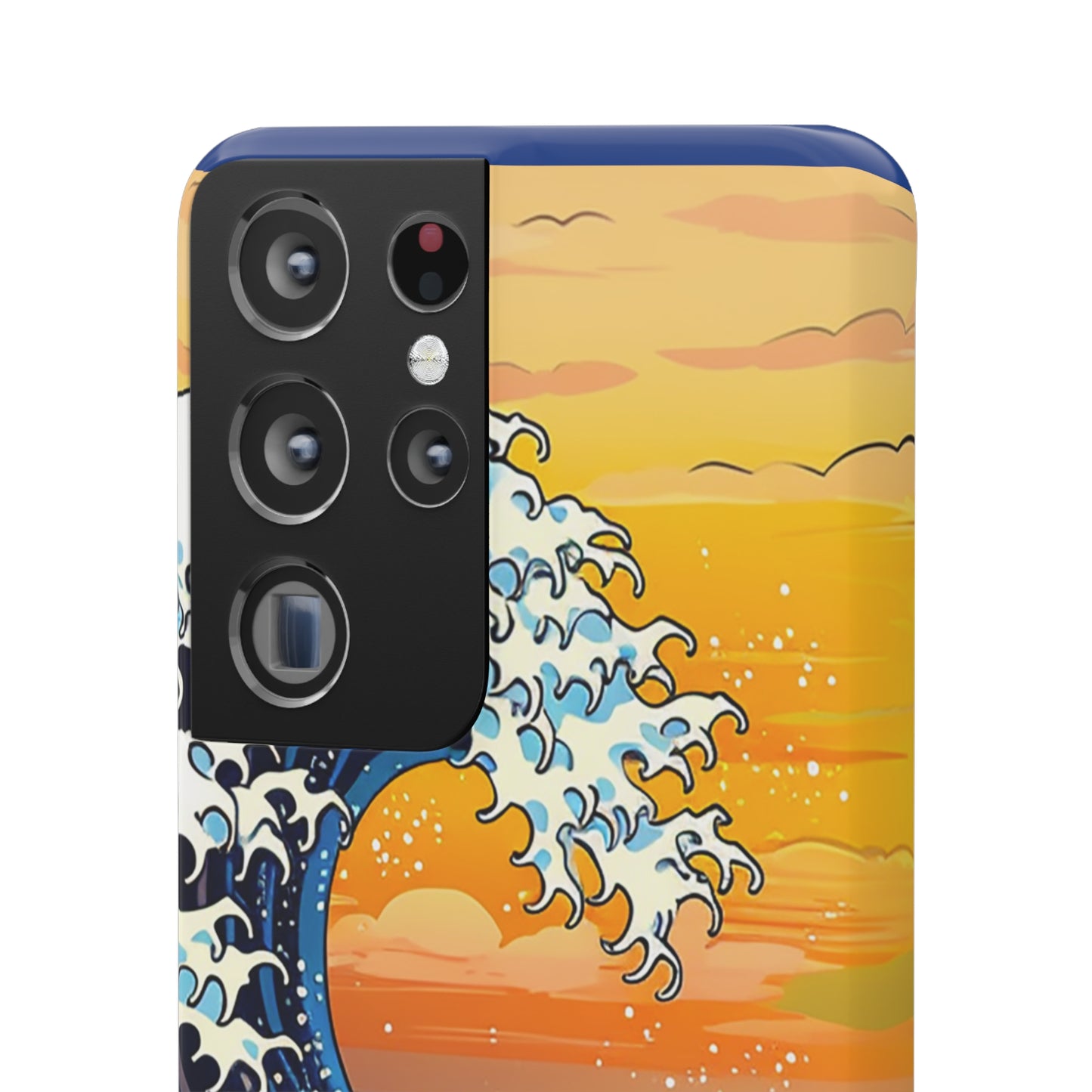 Sunset Big Wave Phone Case - Embrace the Majestic Hokusai Style in Your Hands