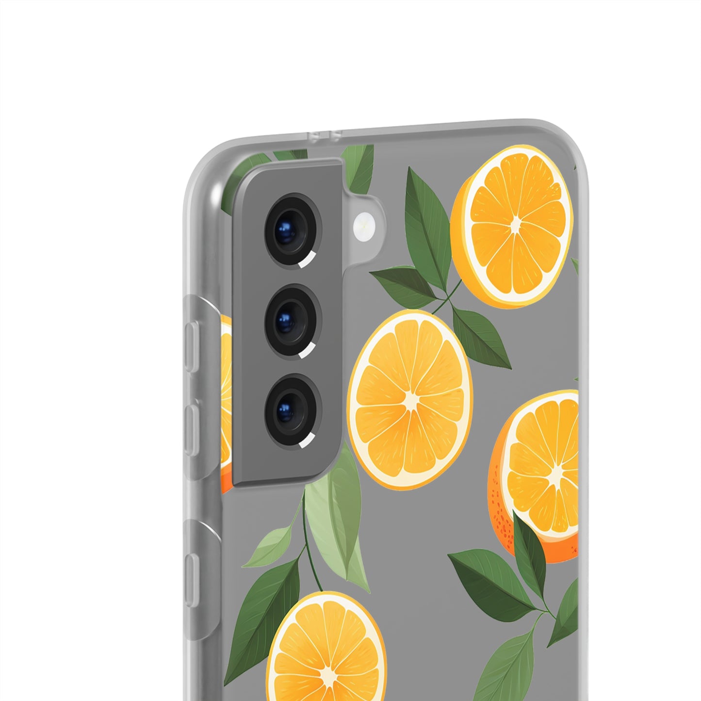 Zesty Orange Slices Transparent Flexi Phone Case