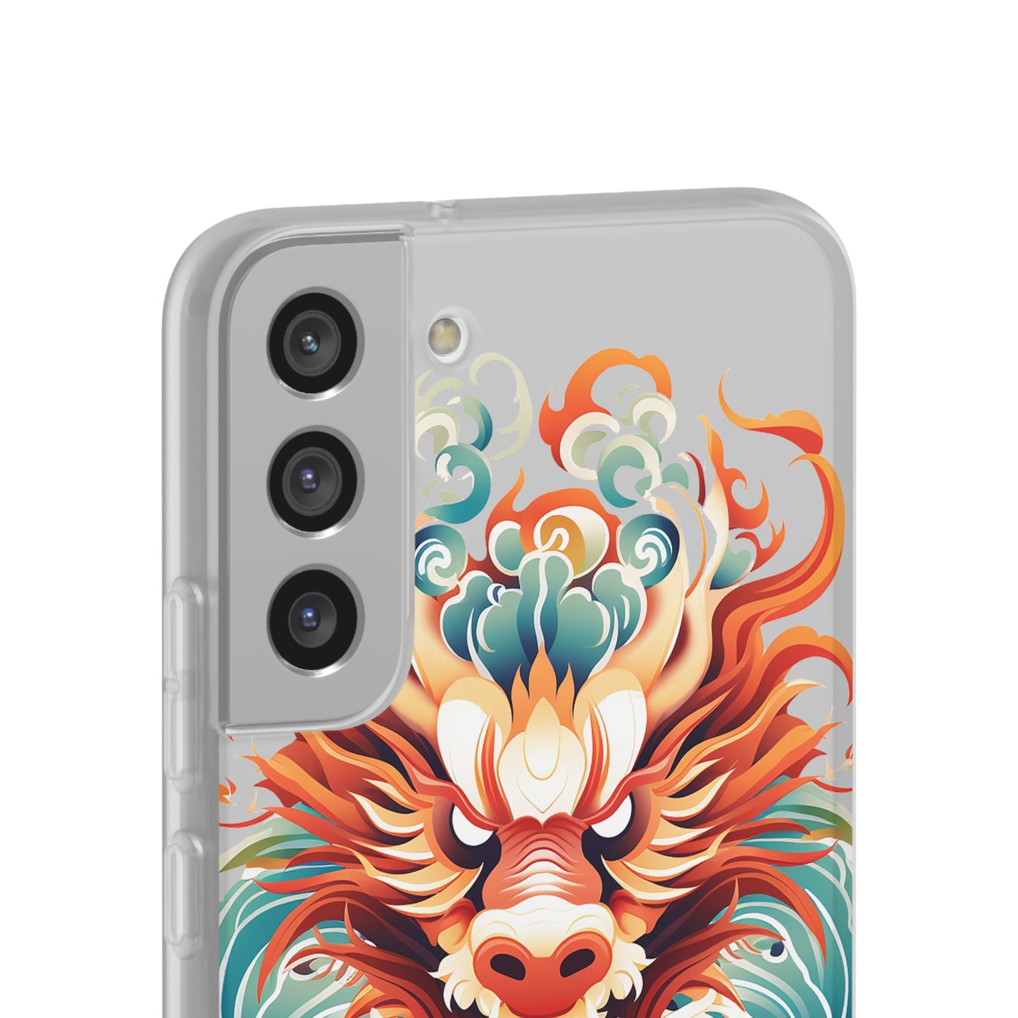 Chinese Ink Dragon Flexi Transparent Phone Case