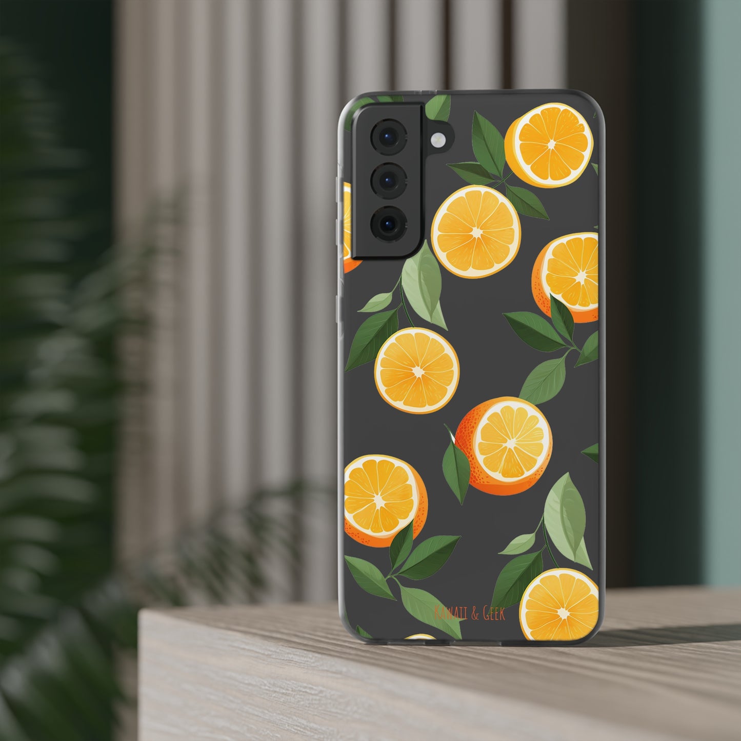 Zesty Orange Slices Transparent Flexi Phone Case