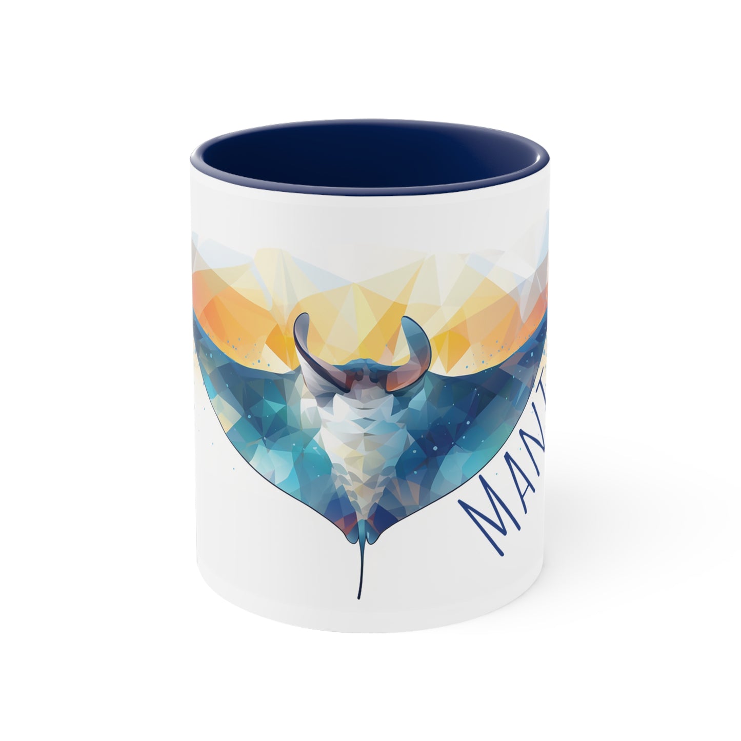 Manta Ray Coffee or Tea Mug: Dive into Coastal Bliss with Every Sip