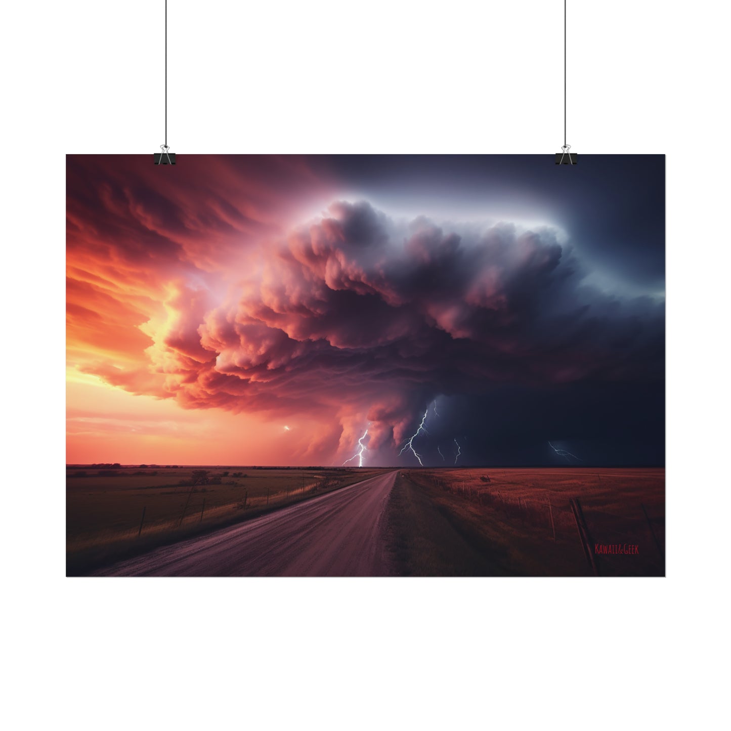 Unleash Nature's Fury: Supercell Storm Poster