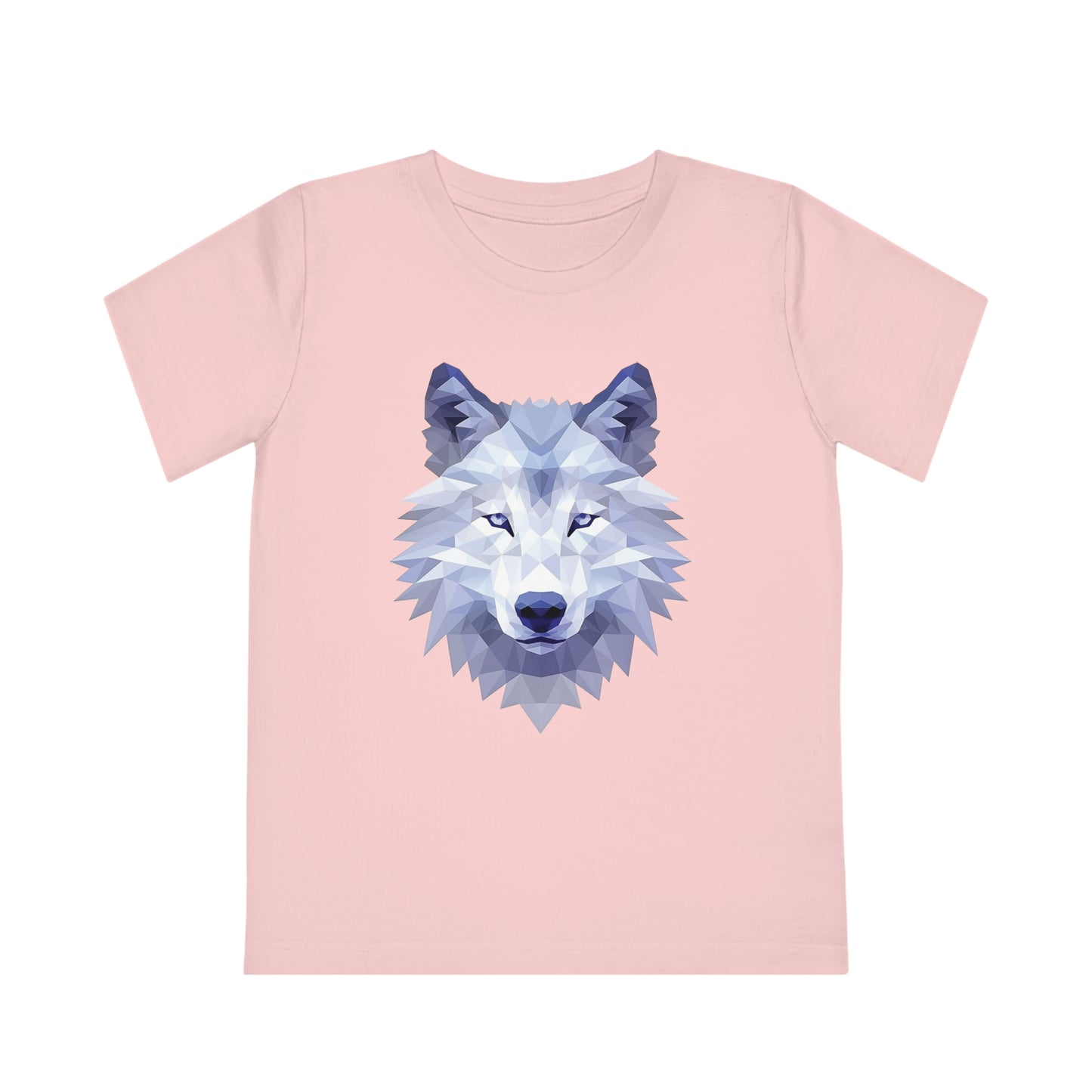 Wolf Polygonal Kids T-Shirt - Embrace Mystical Howl