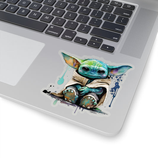 Baby Yoda - Grogu Sticker - Add Some Adorable Star Wars Style to Your Tech