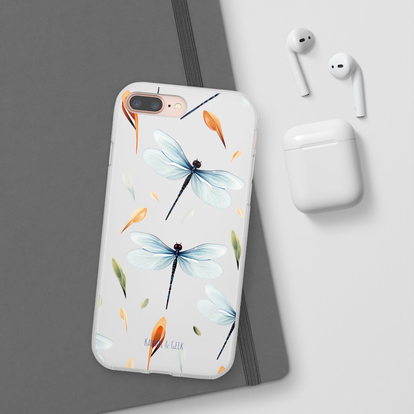 Dragonfly Dreams: Transparent Flexi Phone Case