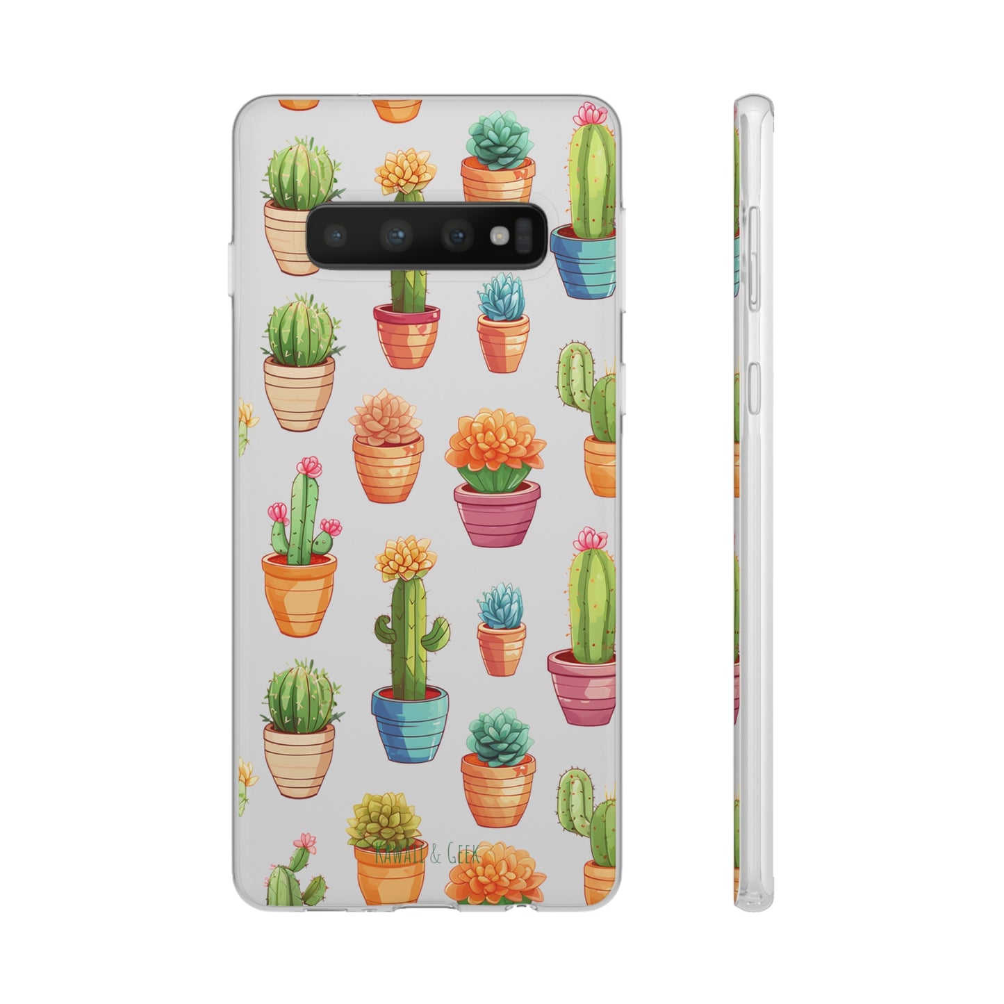 Charming Cactus Flexi and semi Transparent Phone Case