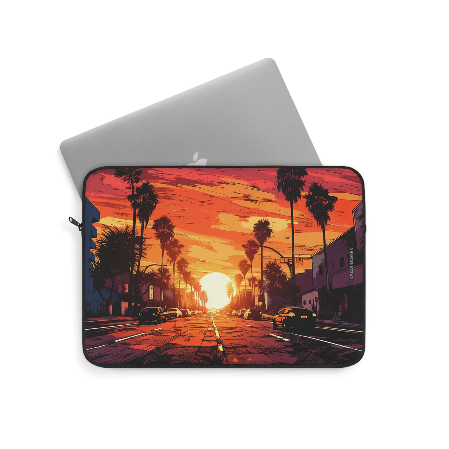 Los Angeles Sunset Laptop Sleeve - Embrace the Glamour of Hollywood in Style