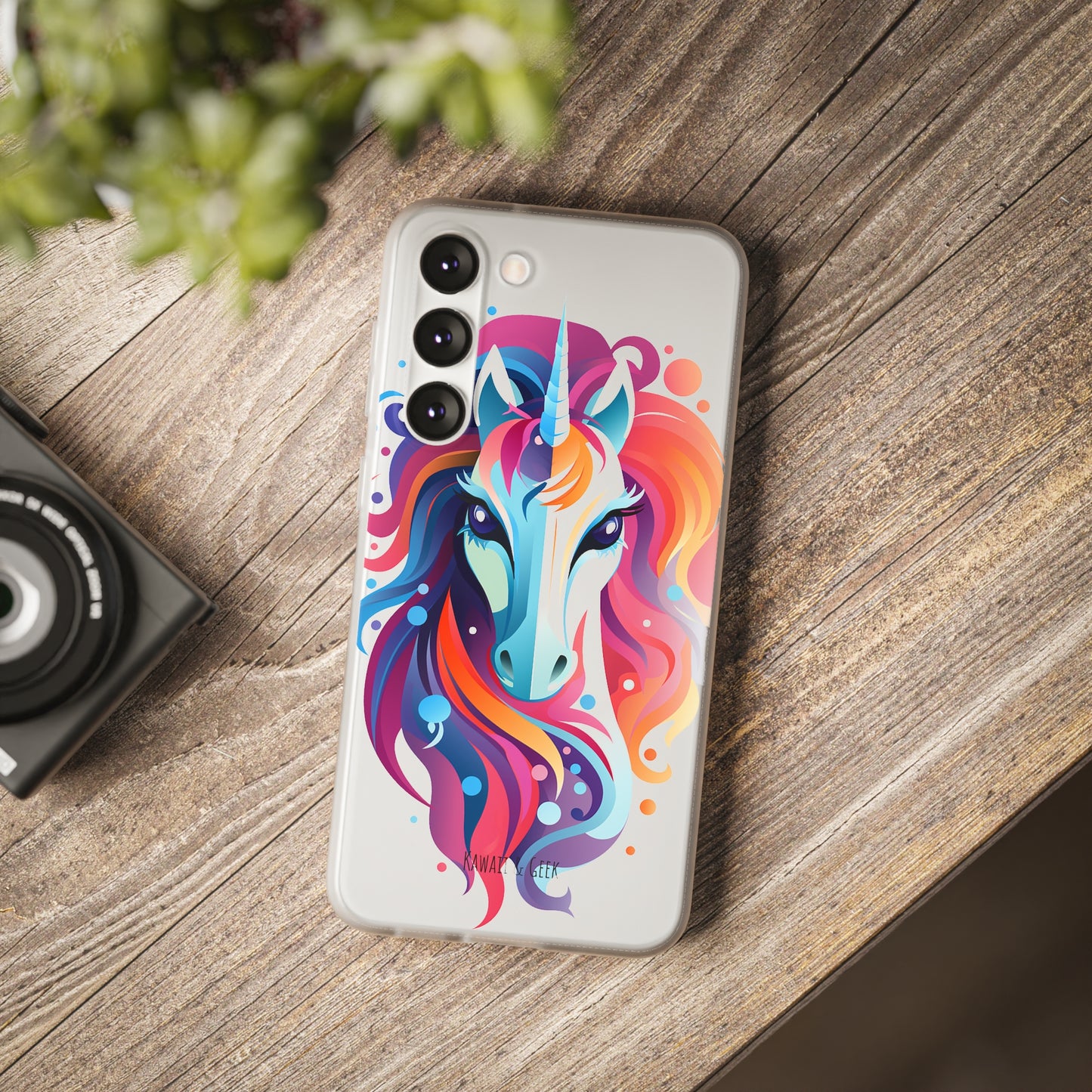 Ink Unicorn Flexi Transparent Phone Case