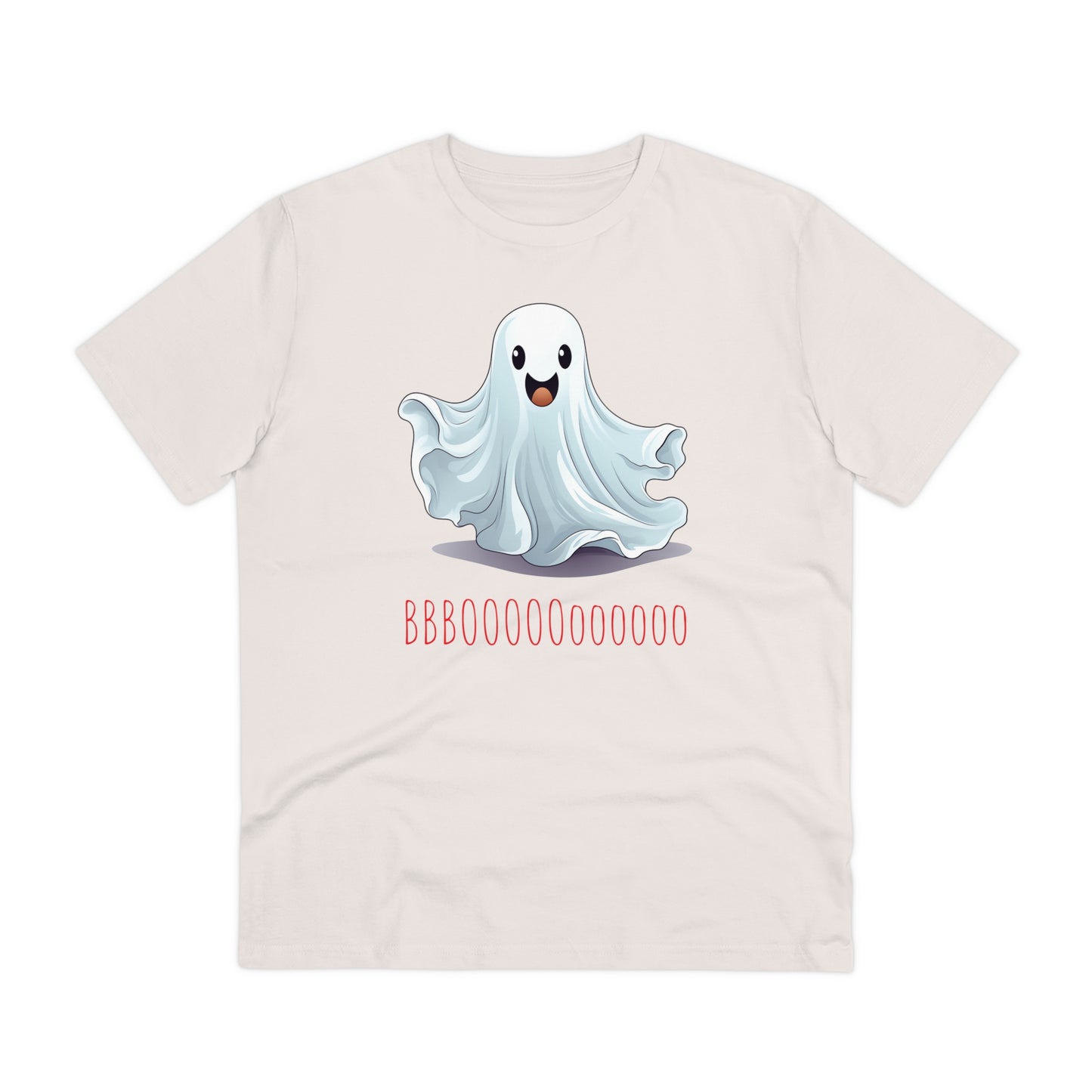 Cute "Booooooooo" Ghost Halloween Eco-Friendly Unisex T-shirt