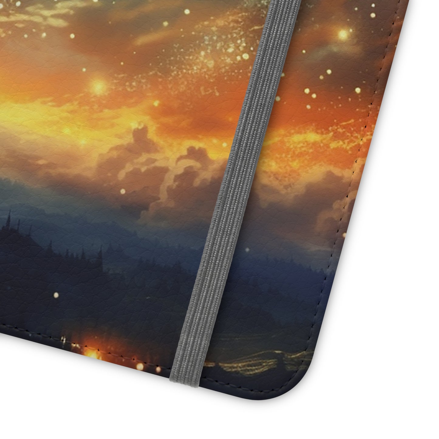 Wonderful Starry Night Flip Phone Case - Embrace the Beauty of the Night Sky