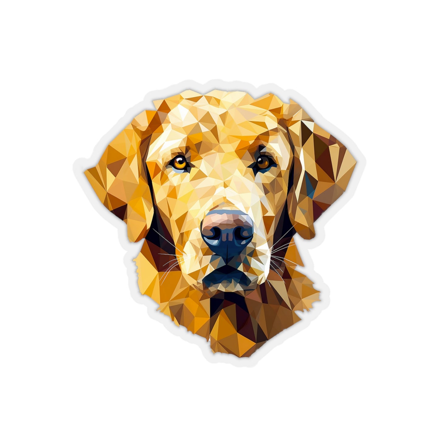 Golden Retriever Sticker - Unleash Doggo Elegance