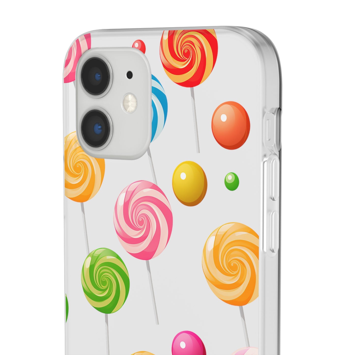 Vibrant Lollypop Array - Flexi Transparent Phone Case