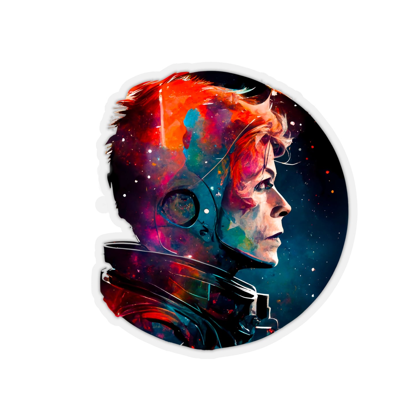 David Bowie Space Oddity Sticker - Add Some Artistic and Unique Style to Your Tech